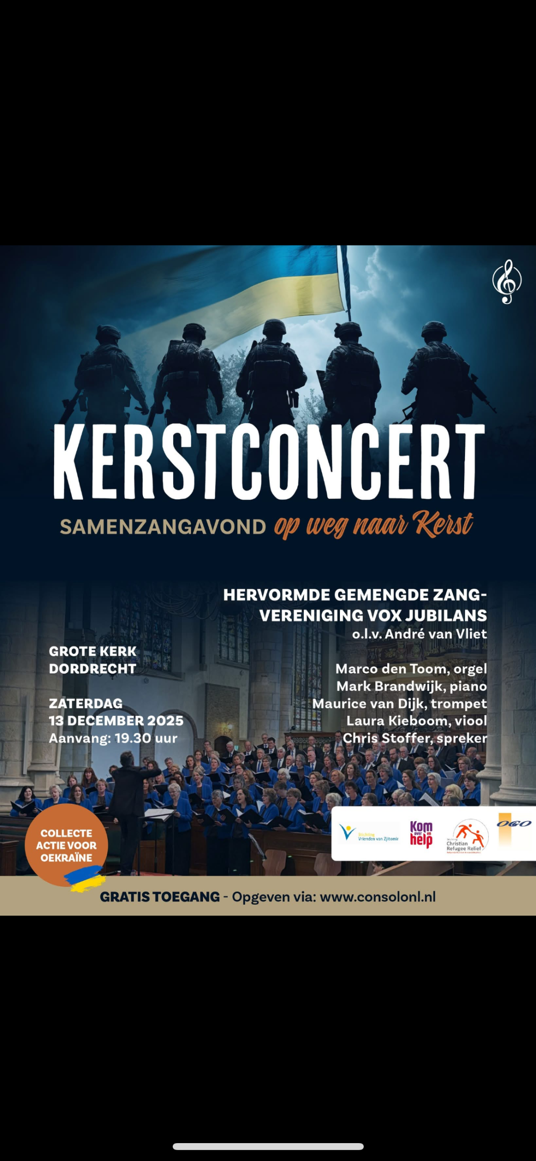 Afbeelding bij ‘Kerstconcert samenzangavond op weg naar Kerst’