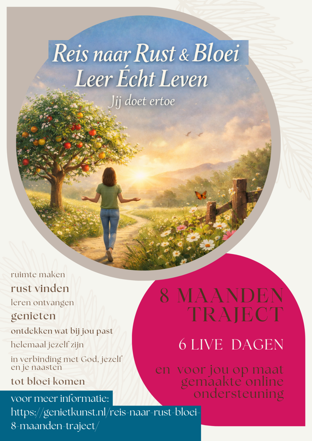 Afbeelding bij ‘'Reis naar Rust & Bloei' (8 maanden traject)’